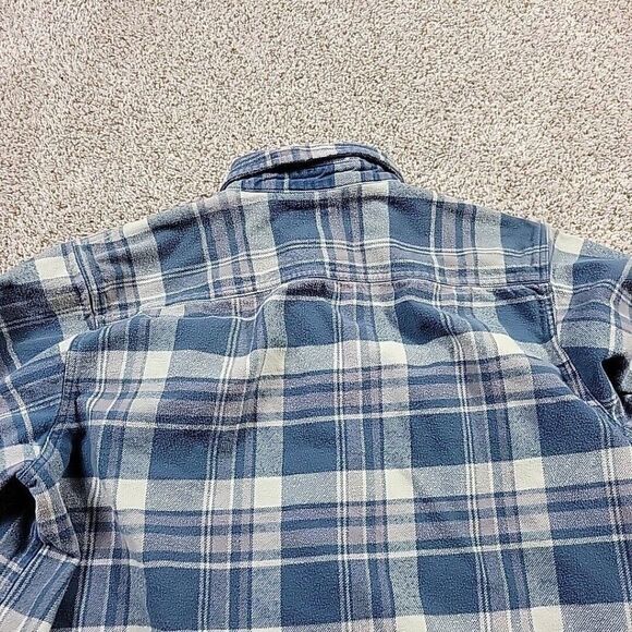 Red Head Flannel Shirt Jacket Mens 2XLT Blue Button Up Long Sleeve Pockets Heavy - Picture 7 of 7